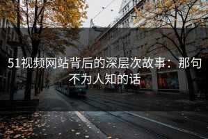 51视频网站背后的深层次故事：那句不为人知的话